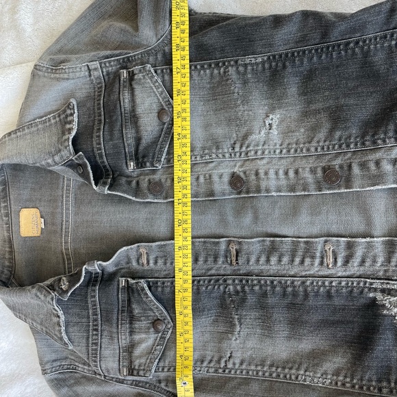 Citizens of Humanity Jean Jacket / black gray distressed classic fitted lovely S - Picture 9 of 16